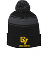 Sport-Tek Stripe Pom Pom Beanie STC28 - CV CC