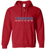 Gildan Unisex Heavy Blend Full Zip Hooded Sweatshirt 18600 - Tesoro Soccer