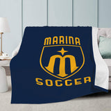 Micro Fleece Blanket (Navy) - Marina Soccer