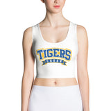 Cropped Tank Top (White) - Tigers Cheer