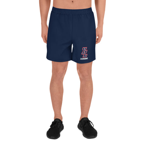 Men's Recycled Athletic Shorts (Navy) - YL Lacrosse