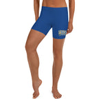 Women's Athletic Workout Shorts (Blue) - Tigers Cheer