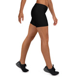 Women's Athletic Workout Shorts (Black) - Valencia BB
