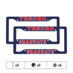 License Plate Frames (Aluminum, Navy) - Tesoro Graduate