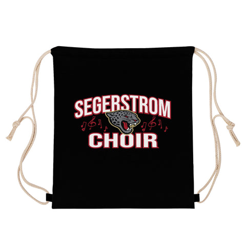 Drawstring Bag (Black) - Segerstrom Choir