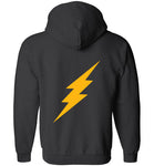 Gildan Full Zip Hoodie 18600 - Edison Basketball (Front)/Bolt (Back)