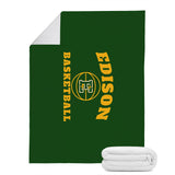 Micro Fleece Blankets (Green) - Edison Basketball