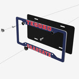 License Plate Frames (Aluminum, Navy) - Tesoro Graduate