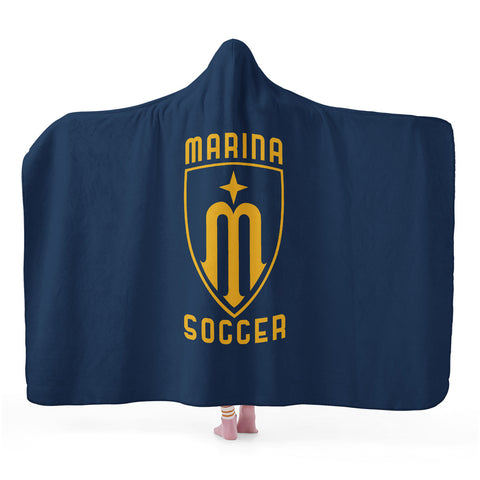 Hooded Blanket (Navy) - Marina Soccer
