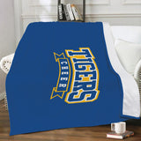 Micro Fleece Blanket D43 (Blue) - Tigers Cheer