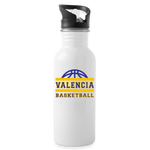 Stainless Steel Water Bottle with Straw - Valencia BB - white