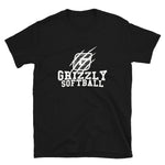 Gildan Unisex Basic Softstyle T-Shirt 64000 - Grizzly Softball (Personalizable)