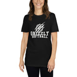 Gildan Unisex Basic Softstyle T-Shirt 64000 - Grizzly Softball (Personalizable)