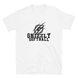 Gildan Unisex Basic Softstyle T-Shirt 64000 - Grizzly Softball (Personalizable)