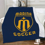 Micro Fleece Blanket (Navy) - Marina Soccer