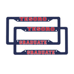 License Plate Frames (Aluminum, Navy) - Tesoro Graduate