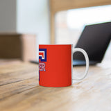 Ceramic Mug - Big T Soccer on Red