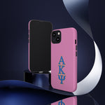 iPhone/Samsung Tough Cases - AKPsi on Pink