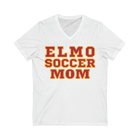 Bella+Canvas Unisex Jersey Short Sleeve V-Neck Tee 3005 - ElMo Soccer Mom