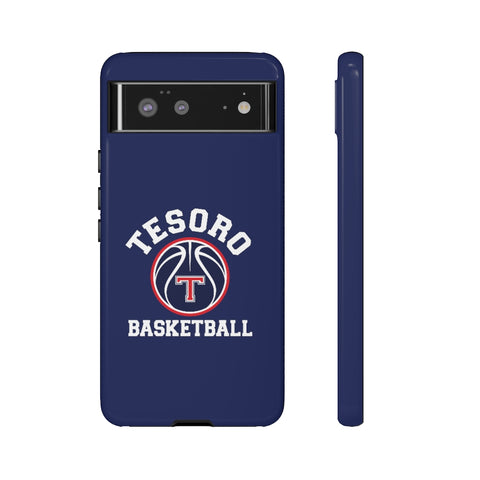 iPhone/Samsung Tough Cases - Tesoro Basketball on Blue