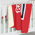 Sherpa Fleece Blanket - Aquatics on Red