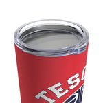 Tumbler 20oz - Tesoro Basketball on Red