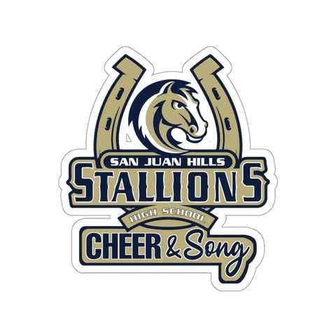 Die-Cut Stickers - Stallions Horseshoe Cheer & Song