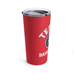 Tumbler 20oz - Tesoro Basketball on Red