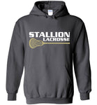 Gildan Heavy Blend Hoodie - Stallion Lacrosse (White Logo)