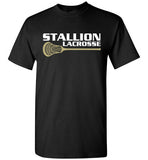 Gildan Short-Sleeve T-Shirt - Stallion Lacrosse (White Logo)