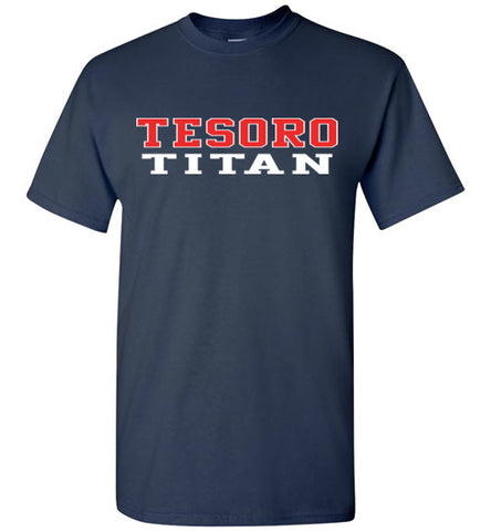 Gildan Short-Sleeve Blue T-Shirt - Tesoro Titan