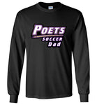 Gildan Long Sleeve T-Shirt - Poets Soccer Dad