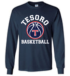 Gildan Long Sleeve T-Shirt - White Tesoro Basketball