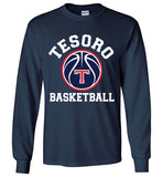 Gildan Long Sleeve T-Shirt - White Tesoro Basketball