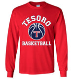 Gildan Long Sleeve T-Shirt - White Tesoro Basketball