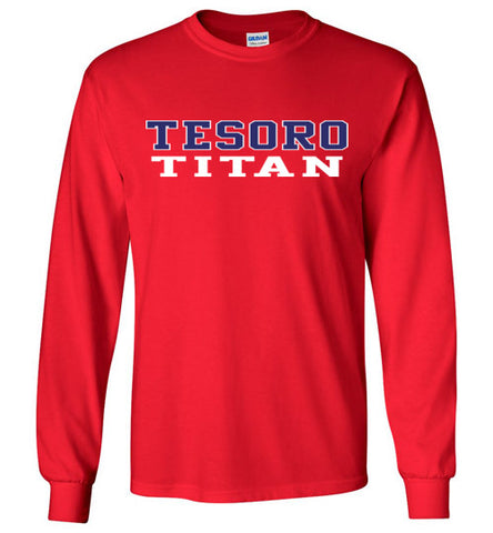 Gildan Long Sleeve T-Shirt - Tesoro Titan (Red)