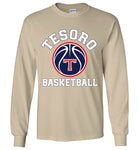 Gildan Long Sleeve T-Shirt - White Tesoro Basketball