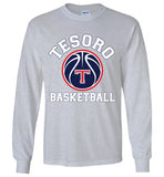 Gildan Long Sleeve T-Shirt - White Tesoro Basketball