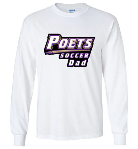 Gildan Long Sleeve T-Shirt - Poets Soccer Dad