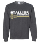 Gildan Crewneck Sweatshirt - Stallion Lacrosse (White Logo)