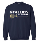 Gildan Crewneck Sweatshirt - Stallion Lacrosse (White Logo)