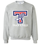 Gildan Crewneck Sweatshirt - Winged Foot T Track & Field (Big Logo)