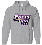 Gildan Zip Hoodie - Poets Soccer Dad