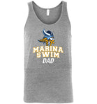 Canvas Unisex Tank - Marina Swim Dad