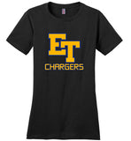 District Made Ladies Perfect Weight Tee - ET Chargers