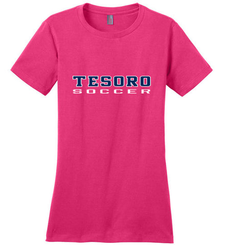 District Made Ladies Perfect Weight Tee - Blue Tesoro Soccer