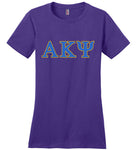 District Made Ladies Perfect Weight Tee - AKPsi
