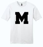 District Young Men's VI Tee - M (Black Logo)