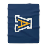 Sherpa Fleece Blanket (Navy) - A