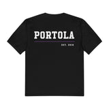 District Perfect Weight Tee DT104 - Portola Est. 2016 (front and back)